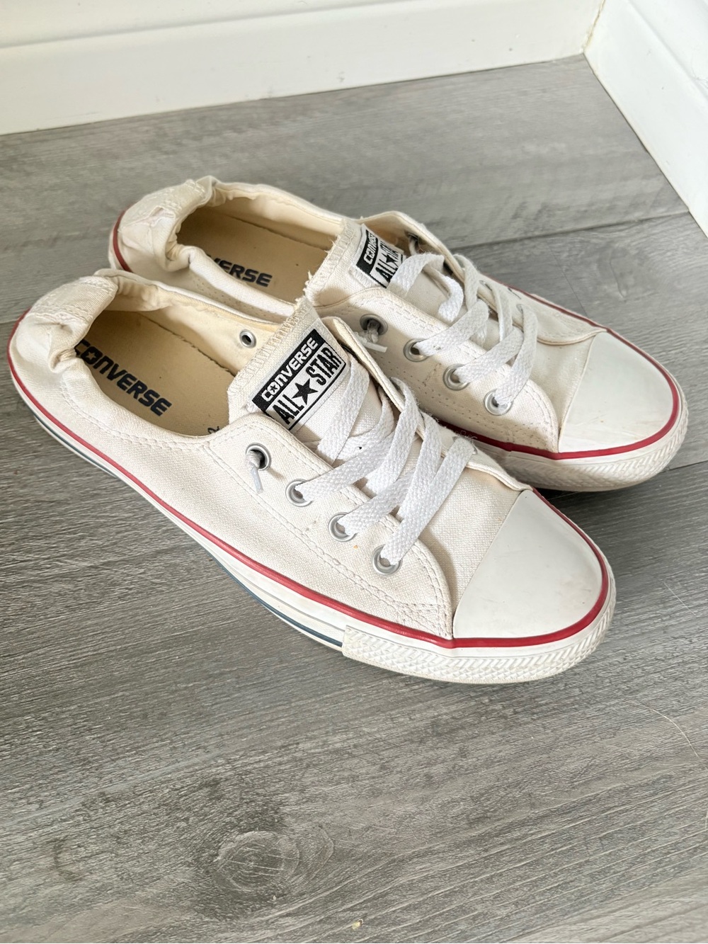 CONVERSE Womens 9.5 Chuck Taylor All Star Shoreline Canvas Slip On Shoes Casual